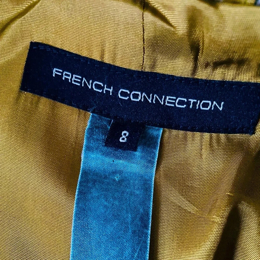 FRENCH CONNECTION | Women’s Double Breasted Marled Wool Blend Peacoat Size 8 - Picture 9 of 10